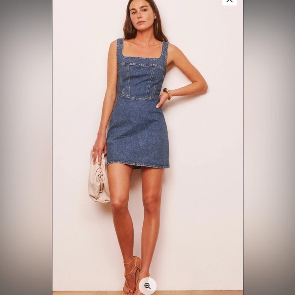 Reformation Blue Denim dress NWT